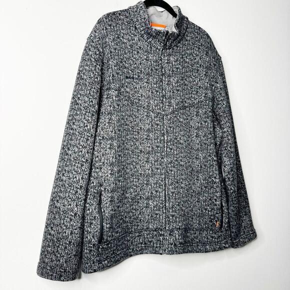 Mammut Chamuera ML Fleece Zip Jacket Midlayer Hiking Black Marl Size XXL - Picture 3 of 8